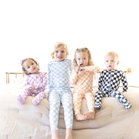 BLACK + WHITE CHECKER | FOOTIE ONE PIECE