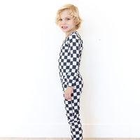 BLACK + WHITE CHECKER | LONG SLEEVE