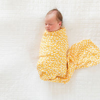 YELLOW + WHITE FLORAL | SWADDLE