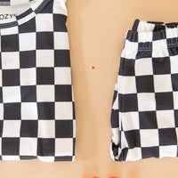 BLACK + WHITE CHECKER | LONG SLEEVE