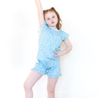 LIGHT BLUE DAISY | RUFFLE SHORT SET