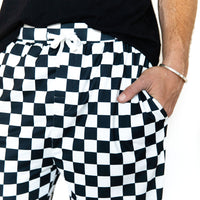 BLACK + WHITE CHECKER | MEN'S PANTS