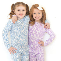 PURPLE + WHITE FLORAL | LONG SLEEVE