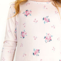 PALE LAVENDER + BLUE FLORAL | LONG SLEEVE