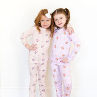 PALE LAVENDER + BLUE FLORAL | LONG SLEEVE