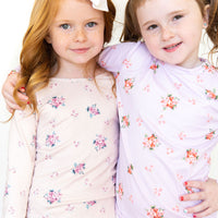 PALE LAVENDER + BLUE FLORAL | LONG SLEEVE