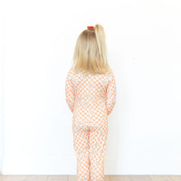 ORANGE SMILEY CHECKER | LONG SLEEVE