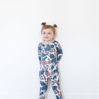 PEACH + BLUE FLORAL | LONG SLEEVE