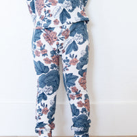 PEACH + BLUE FLORAL | LONG SLEEVE