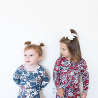 PEACH + BLUE FLORAL | LONG SLEEVE