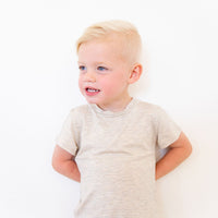 OATMEAL SOLID SHORT SET