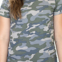 LIGHT CAMO RIBBED | SHORT SLEEVE