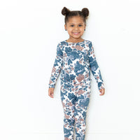 PEACH + BLUE FLORAL | LONG SLEEVE