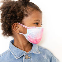 PINK + BLUE TIE DYE | KID/ADULT FACE MASK
