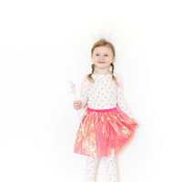 PINK DAISY RIBBED | LONG SLEEVE