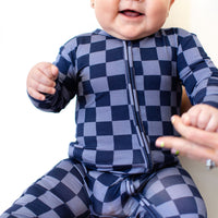 PATRIOTIC CHECKER | ZIPPER ONE PIECE