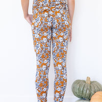 DARK MUSTARD + NAVY FLORAL | SHORT SLEEVE