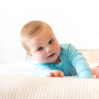 OCEAN BLUE SOLID | ZIPPER ONE PIECE