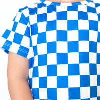 ROYAL BLUE CHECKER | SHORT SET