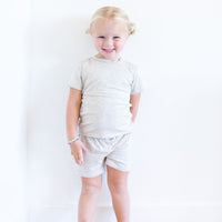 OATMEAL SOLID SHORT SET