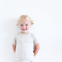 OATMEAL SOLID SHORT SET