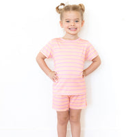 PINK STRIPE | SHORT SET