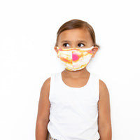 PINK + YELLOW TIE DYE | KID/ADULT FACE MASK