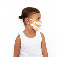 PINK + YELLOW TIE DYE | KID/ADULT FACE MASK
