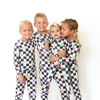 SPOOKY CHECKER | ZIPPER ONE PIECE