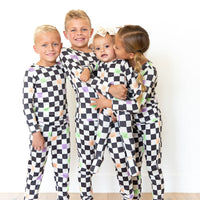 SPOOKY CHECKER | ZIPPER ONE PIECE