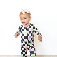 SPOOKY CHECKER | ZIPPER ONE PIECE
