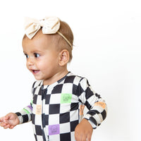 SPOOKY CHECKER | ZIPPER ONE PIECE