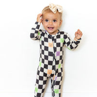 SPOOKY CHECKER | ZIPPER ONE PIECE