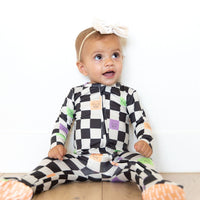 SPOOKY CHECKER | ZIPPER ONE PIECE