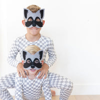 LIGHT GREY + WHITE CHECKER | LONG SLEEVE