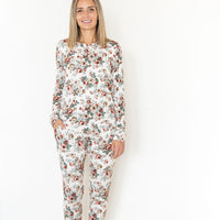 BLUSH + TAN FLORAL | LONG SLEEVE