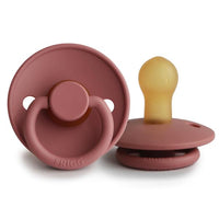 FRIGG NATURAL RUBBER PACIFIER | POWDER BLUSH