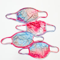 PINK + BLUE TIE DYE | KID/ADULT FACE MASK