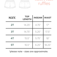 ORANGE SMILEY CHECKER | RUFFLE SHORT SET