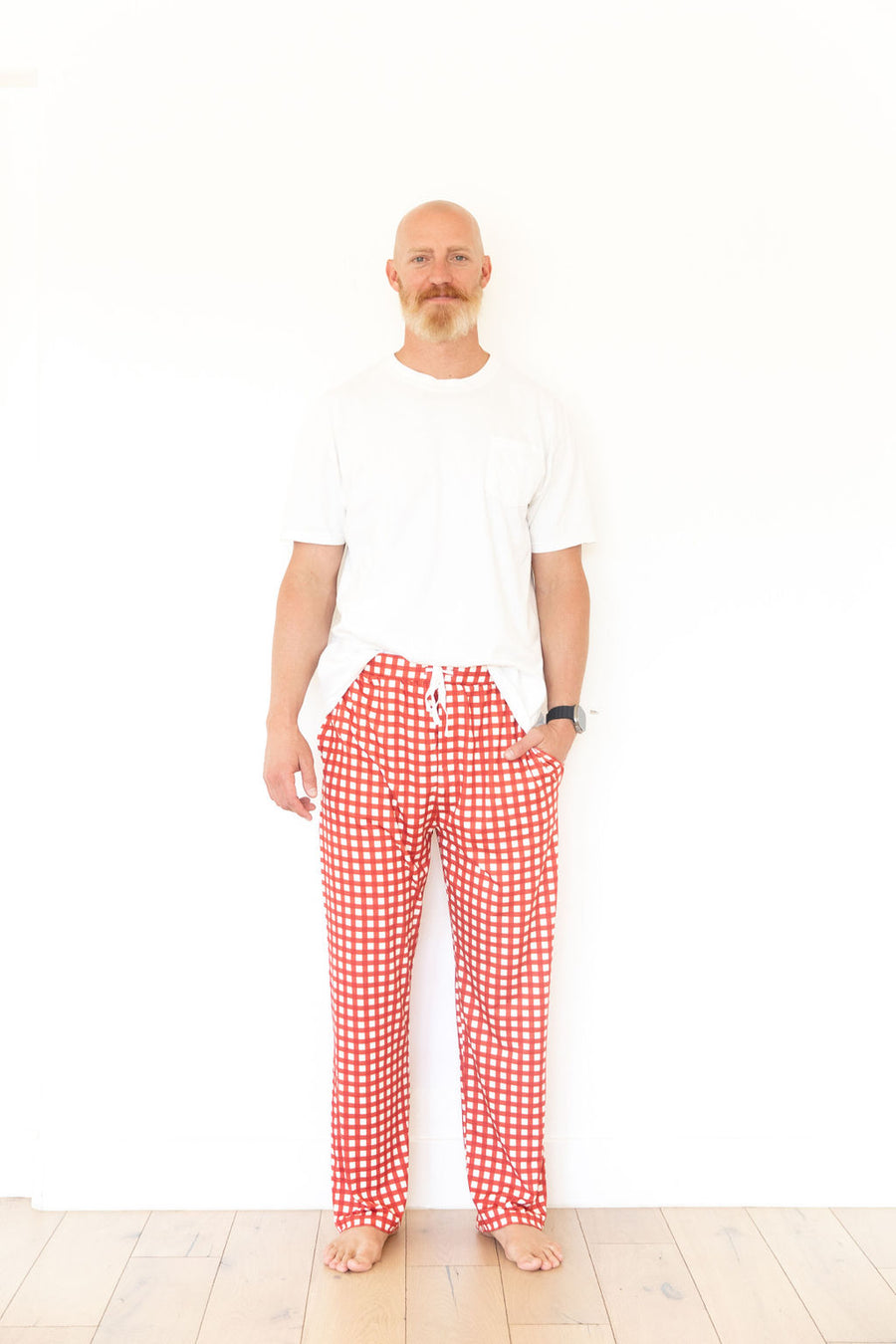 CANDY CANE GINGHAM | MEN'S PANTS