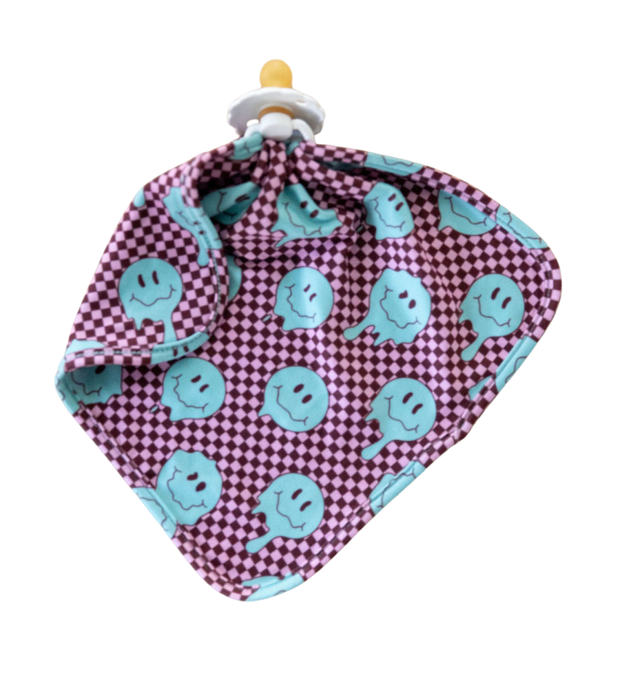 TEAL TRIPPY CHECKER | LOVIE