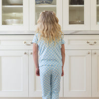 BLUE + YELLOW POLKADOTS | SHORT SLEEVE