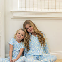 BLUE + YELLOW POLKADOTS | SHORT SLEEVE