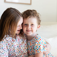 RAINBOW MINI CHECKER | SHORT SET