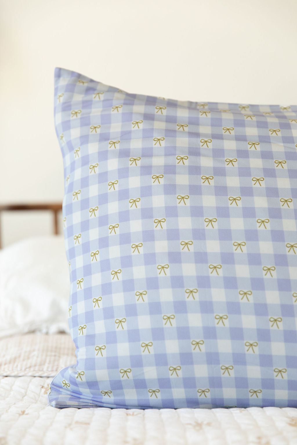 GINGHAM BOWS | PILLOW CASE