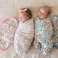 RAINBOW MINI CHECKER | SWADDLE