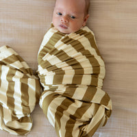 OLIVE STRIPE | SWADDLE