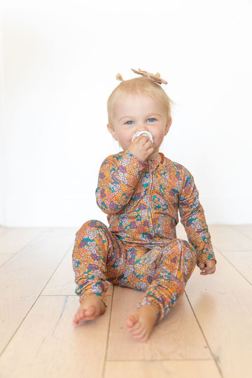 FALL DAISIES | ZIPPER ONE PIECE