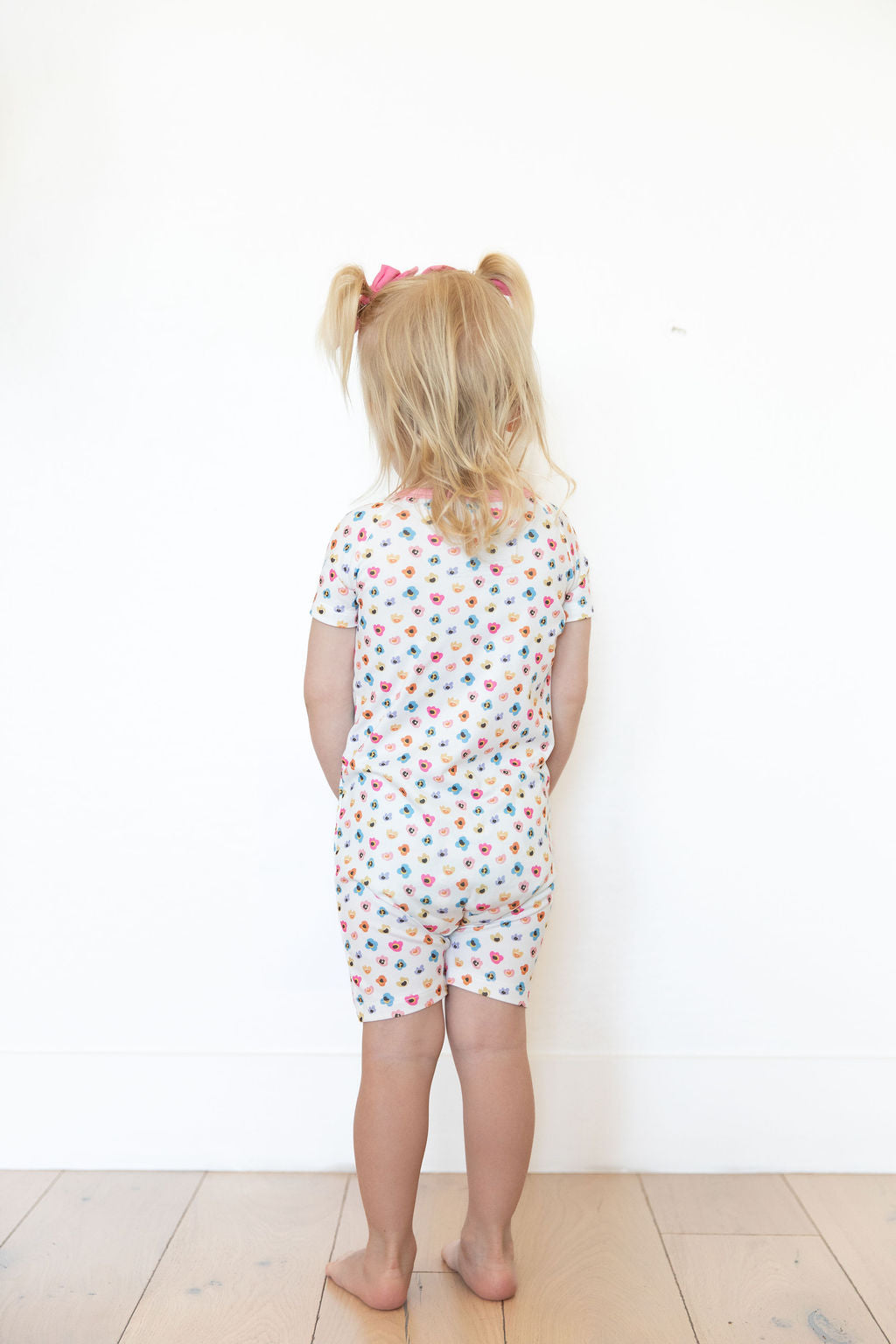 RAINBOW FLORAL | SHORT ZIPPER ONE PIECE