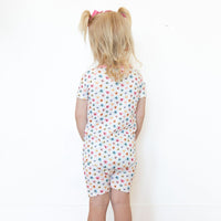 RAINBOW FLORAL | SHORT ZIPPER ONE PIECE